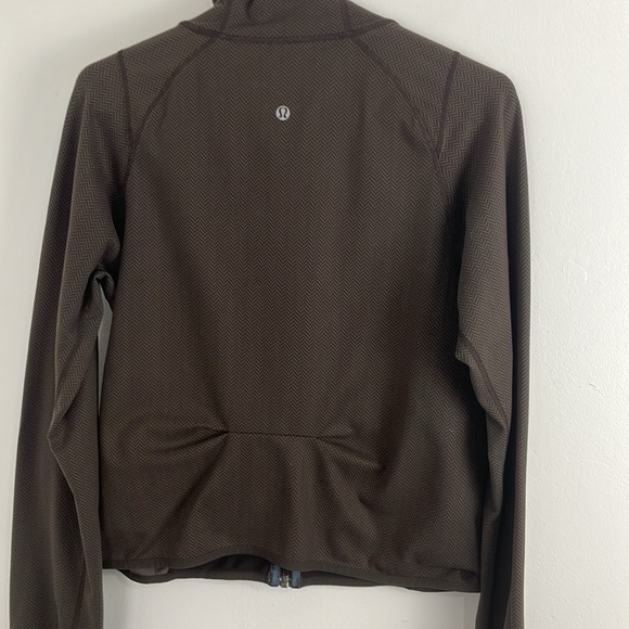 Lululemon Brown & Black Herringbone Jacket - Picture 6 of 7